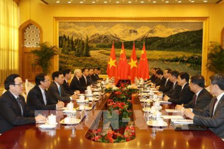 Tổng Bí thư Nguyễn Phú Trọng hội kiến Thủ tướng Quốc vụ viện Trung Quốc Lý Khắc Cường