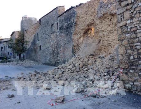 Động đất mạnh làm rung chuyển miền Trung Italy