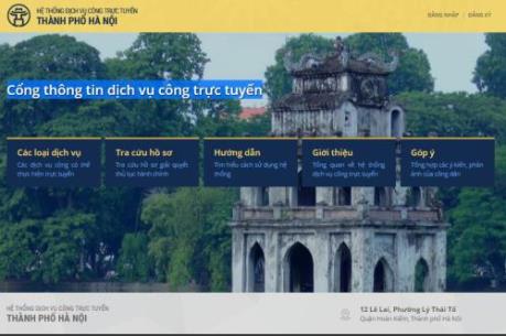 Hà Nội tiếp tục triển khai cung cấp 120 dịch vụ công trực tuyến mức độ 3