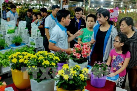 Rộn ràng hội chợ hoa Xuân Phú Mỹ Hưng 2017