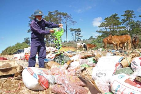 Tiêu hủy hơn 10 tấn mứt Tết không rõ nguồn gốc