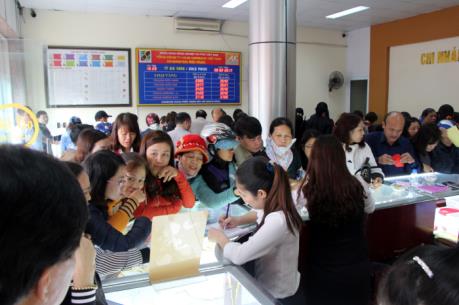 Giá vàng hôm nay 2/1 tiếp tục tăng