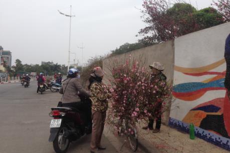 Đào Nhật Tân xuống phố đón rằm tháng Giêng