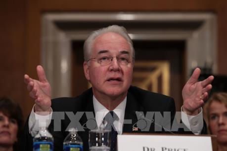 Thượng viện Mỹ phê chuẩn ông Tom Price làm Bộ trưởng Y tế và Dịch vụ con người