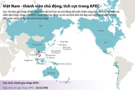 Việt Nam - thành viên chủ động, tích cực trong APEC
