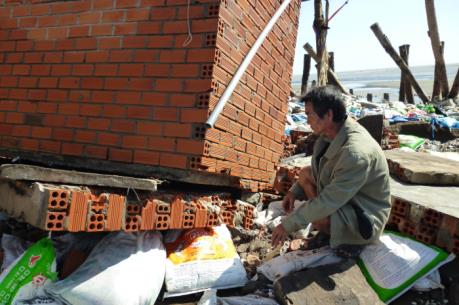 Triều cường gây sạt lở nghiêm trọng tại khu vực Cồn Nhàn, Bến Tre