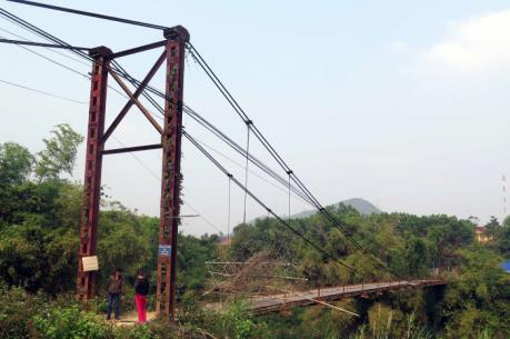 Cảnh báo rủi ro từ những cầu treo yếu