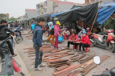 Độc đáo chợ gỗ Đồng Kỵ