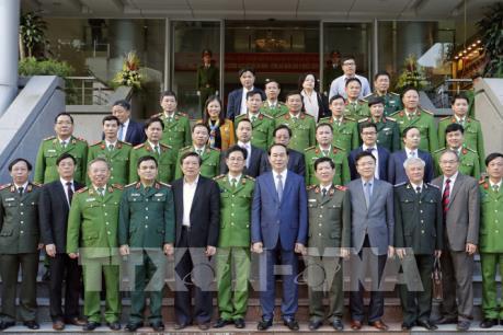 Chủ tịch nước Trần Đại Quang làm việc với các cơ quan thi hành án Trung ương