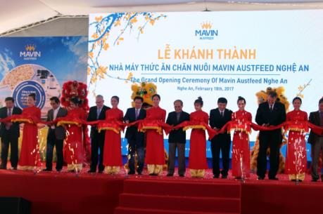 Khánh thành Nhà máy sản xuất thức ăn chăn nuôi Mavin Austfeed