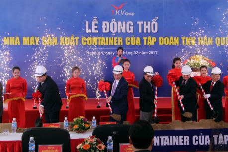 Động thổ Dự án Nhà máy sản xuất container của Tập đoàn TKV – Hàn Quốc