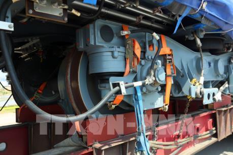 Các toa tàu đầu tiên của tuyến đường sắt Cát Linh- Hà Đông