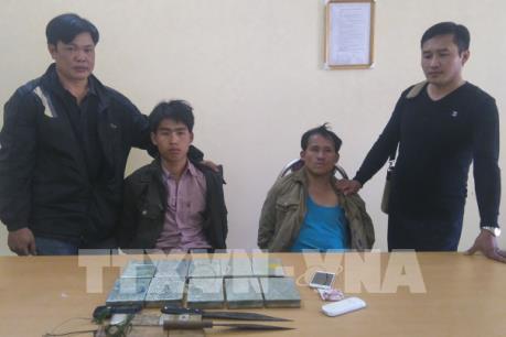 Điện Biên: Bắt quả tang hai đối tượng vận chuyển 10 bánh heroin