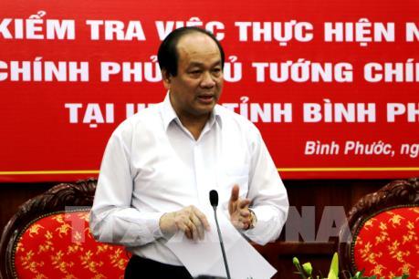 Chính phủ chỉ đạo 5 vấn đề quan tâm ở Bình Phước