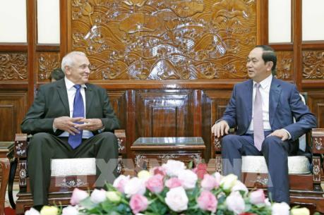 Chủ tịch nước Trần Đại Quang: Đẩy mạnh hợp tác công nghệ cao Việt Nam - Israel