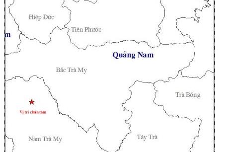 Động đất liên tiếp ở huyện Nam Trà My, Quảng Nam