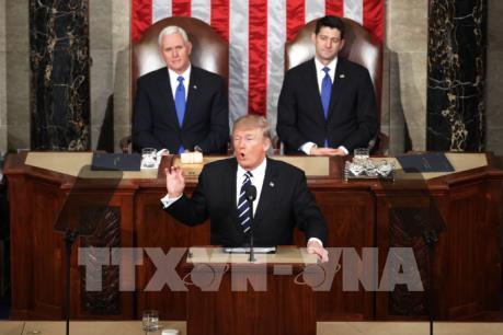 Đa số người dân Mỹ đánh giá tích cực bài phát biểu của Tổng thống D.Trump