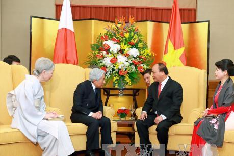 Thủ tướng Chính phủ Nguyễn Xuân Phúc hội kiến Nhà vua và Hoàng hậu Nhật Bản