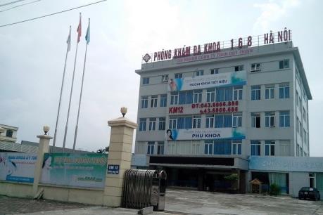 Vụ thai phụ chết não: Đình chỉ hoạt động phòng khám Đa khoa 168 Hà Nội