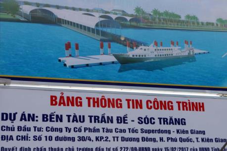 Khởi động dự án bến tàu cao tốc Trần Đề đi Côn Đảo