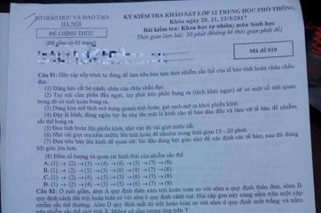 Đề thi thử THPT Quốc gia năm 2017 môn Sinh học