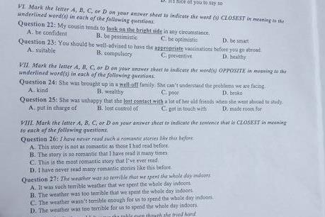 Đề thi thử môn Tiếng Anh THPT Quốc gia 2017 của Hà Nội