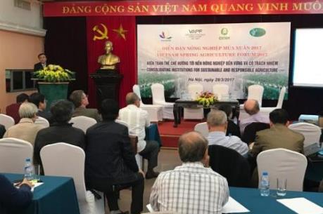 Hoàn thiện thể chế hướng tới nền nông nghiệp bền vững