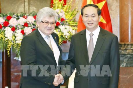 Chủ tịch nước Trần Đại Quang: Việt Nam coi trọng củng cố và phát triển quan hệ với Thụy Sĩ