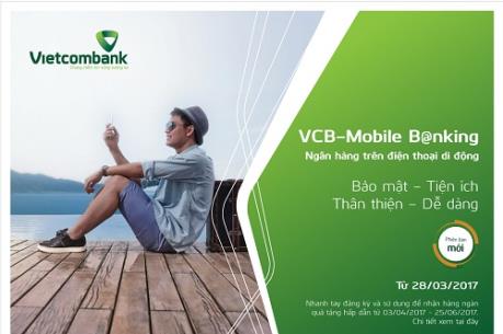 Ra mắt dịch vụ VCB-Mobile B@nking phiên bản mới