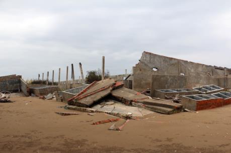 Trạm điện gió sẽ góp phần giảm sạt lở bờ biển Bến Tre