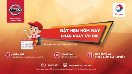 Nissan Việt Nam ưu đãi nhiều dịch vụ cho khách hàng