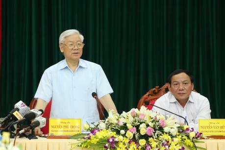 Tổng Bí thư Nguyễn Phú Trọng: Quảng Trị cần huy động tối đa nguồn lực vật chất