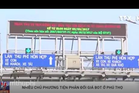 Ngày 14/4, Trạm phí BOT Tam Nông trên Quốc lộ 32 sẽ thu phí trở lại