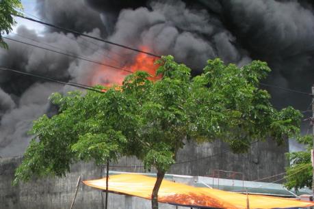 Tp Hồ Chí Minh: Cháy hơn 4.000 m2 nhà xưởng công ty sơn