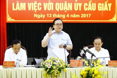 Lập lại trật tự đô thị ở Hà Nội: Quận Cầu Giấy cần phân cấp, làm rõ trách nhiệm