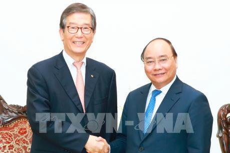 Thủ tướng Nguyễn Xuân Phúc tiếp Chủ tịch Ngân hàng Phát triển Hàn Quốc