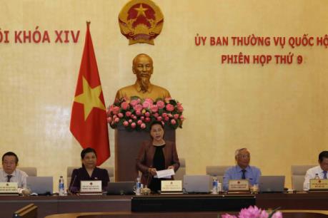 Phiên họp thứ 9, Ủy ban Thường vụ Quốc hội khóa XIV