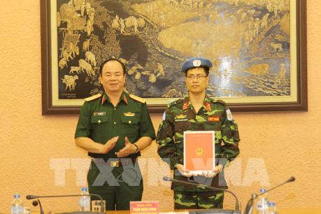 Thêm một sỹ quan Việt Nam tham gia gìn giữ hòa bình Liên hợp quốc