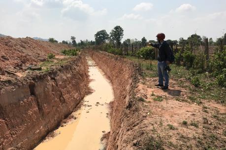 Xin phép xây dựng bờ bao, doanh nghiệp đào giao thông hào trên đất rừng tự nhiên