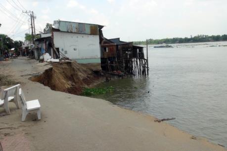 Vụ sạt lở bờ sông ở An Giang: Đã cấp nền nhà ổn định cho các hộ dân