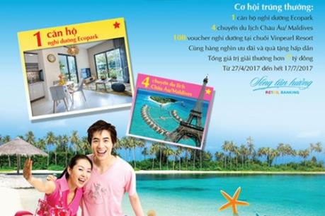 Trúng căn hộ Ecopark và du lịch nghỉ dưỡng miễn phí cùng VietinBank
