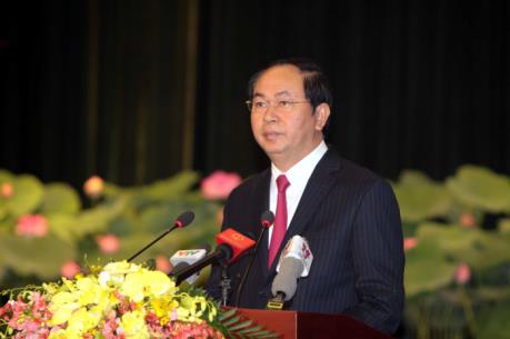 Chủ tịch nước Trần Đại Quang trả lời phỏng vấn báo chí Trung Quốc