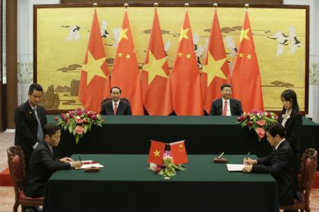 Chủ tịch nước Trần Đại Quang hội đàm với Tổng Bí thư, Chủ tịch Trung Quốc Tập Cận Bình
