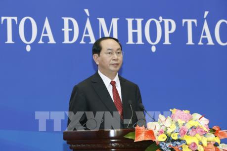 Chủ tịch nước Trần Đại Quang dự Tọa đàm Hợp tác kinh tế, thương mại Việt - Trung
