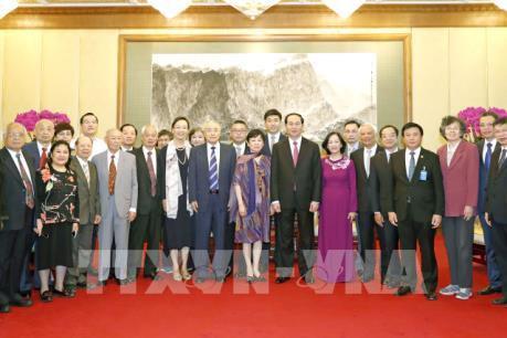 Chủ tịch nước Trần Đại Quang tiếp các nhân sĩ Trung Quốc