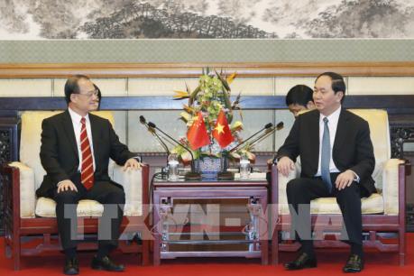 Chủ tịch nước Trần Đại Quang tiếp một số DN Trung Quốc đầu tư, kinh doanh tại Việt Nam