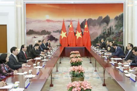 Chủ tịch nước Trần Đại Quang hội kiến với Thủ tướng Quốc vụ viện Trung Quốc Lý Khắc Cường