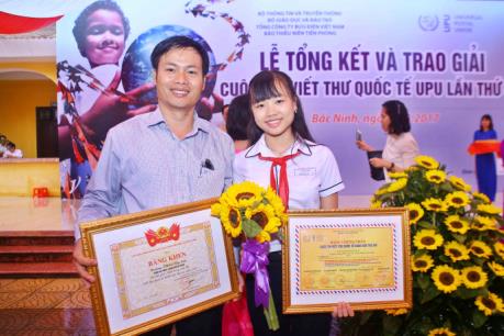 Trao giải cuộc thi viết thư quốc tế UPU lần thứ 46 năm 2017