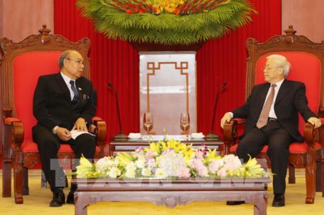 Tổng Bí thư Nguyễn Phú trọng tiếp Chủ tịch Quốc hội Myanmar