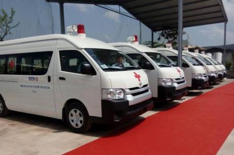 BIDV bàn giao 46 xe cứu thương trị giá hơn 55 tỷ đồng cho các bệnh viện